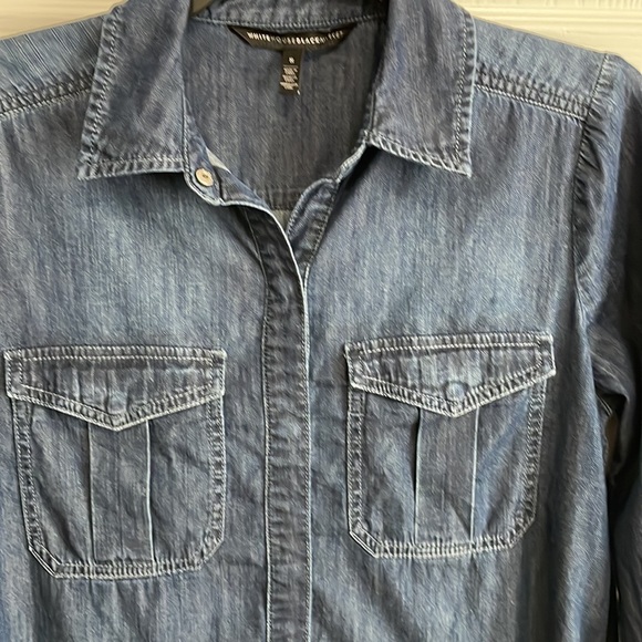 White House Black Market Denim Dress - Picture 7 of 8